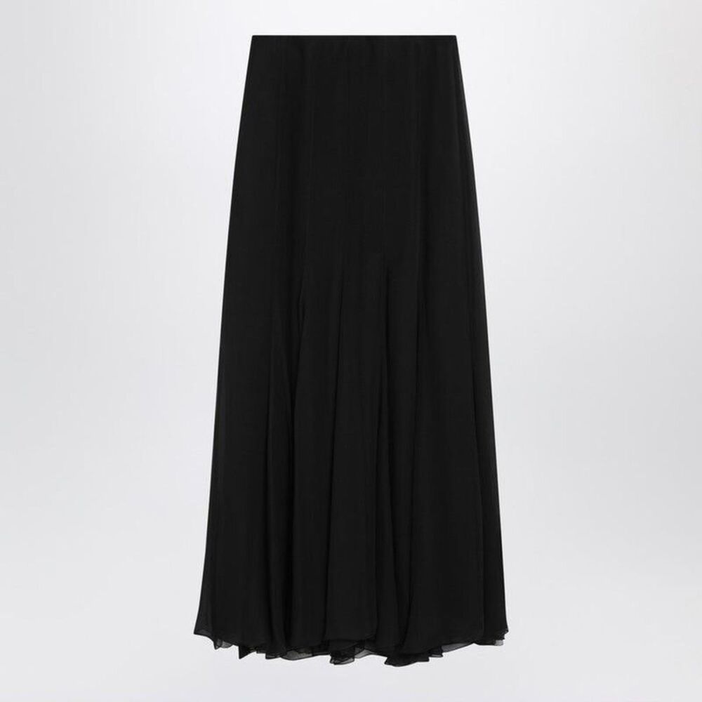 CHLOE Pleated Maxi Skirt Women BLACK Skirts